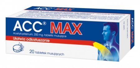 ACC Max 200 mg, 20 tabletek musujących