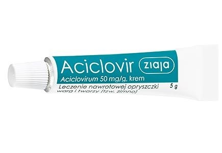 Aciclovir Ziaja, krem, 5 g