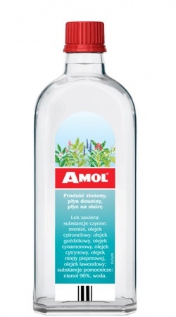 Amol płyn doustny i na skórę - Sześć leczniczych ziół oraz mentol  150 ml