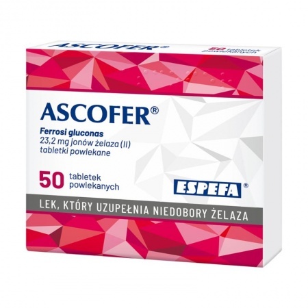 Ascofer, 50 tabletek drażowanych
