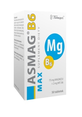 Asmag B6 Max, 50 tabletek