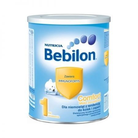 Bebilon COMFORT 1 z Pronutra dla niemowląt z tendencją do kolek i zaparć proszek 400g