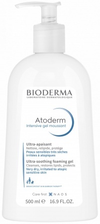 BIODERMA Atoderm Intensive Gel moussant, Żel Oczyszczający, 500 ml