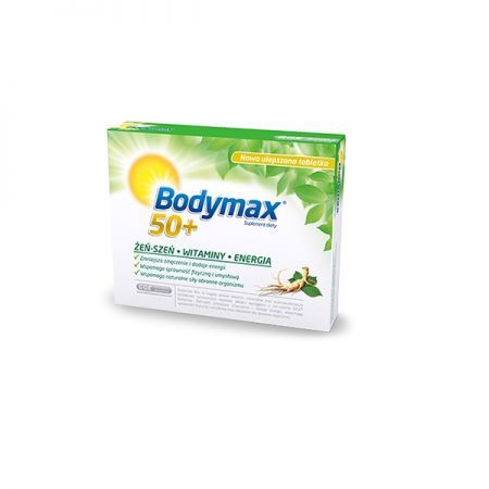 Bodymax 50+ tabletki, żeń-szeń, witaminy, energia 150sztuk (5blist.x30tabl.)