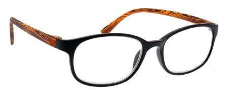 Brilo RE010-B (czarno-pomarańczowe) +1.00 okulary korekcyjne, 1 sztuka + ETUI