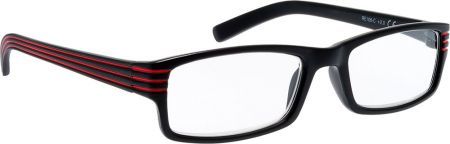 Brilo RE106-C (czarno-czerwone) +1.00 okulary korekcyjne, 1 sztuka + ETUI
