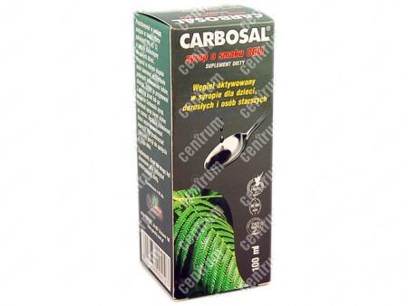 Carbosal (Węgiel aktywowany) Syrop o smaku coli 100 ml