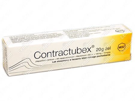 Contratubex (50 j.m+ 100 mg+10 mg), żel 20g