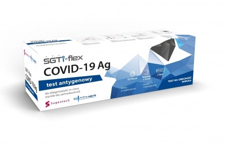 Diather COVID-19 SGTI-flex Szybki kasetkowy test antygenowy wymazowy, 1 sztuka
