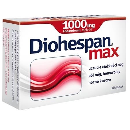 Diohespan max 1000 mg, 30 tabletek