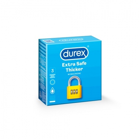 Durex Extra Safe Prezerwatywy, 3 sztuki