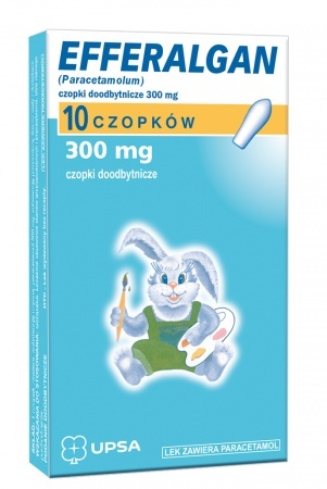 Efferalgan, 300 mg, 10 czopków doodbytniczych