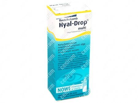 Hyal Drop Multi - Nawilżające krople do oczu i soczewek, 10 ml