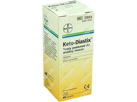 Keto-Diastix Paski testowe, 50 sztuk