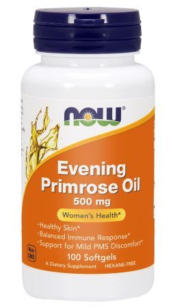 NOW Evening Primrose oil (Olej z wiesiołka) 500 mg, 100 kapsułek