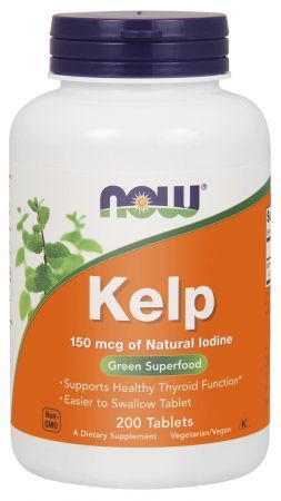 NOW Kelp, 200 tabletek