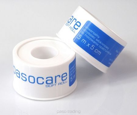 PASOCARE Soft roll - Plaster włókninowy na rolce 5m x 5cm , 1 sztuka