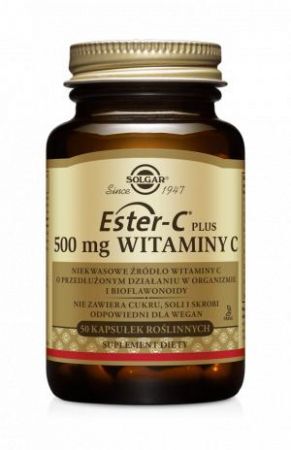SOLGAR Ester-C plus 500 mg witaminy C, 50 kapsułek