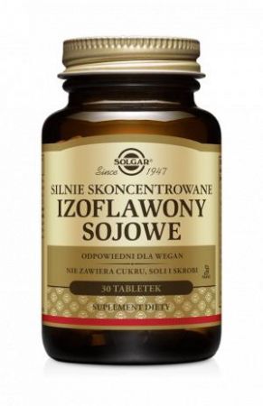SOLGAR Izoflawony sojowe, 30 tabletek