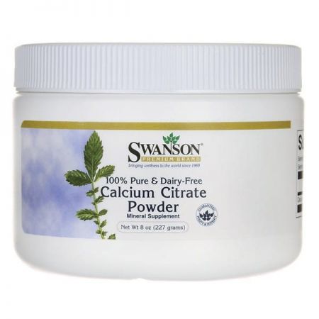 Swanson Cytrynian Wapnia - 100% czystości, proszek, 227 g
