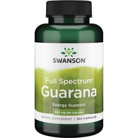 Swanson Guarana 500 mg, 100 kapsułek