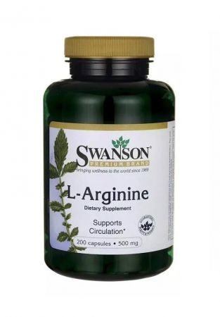 Swanson L-Arginina 500 mg, 200 kapsułek