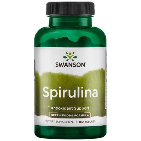 Swanson Spirulina 500 mg, 180 tabletek